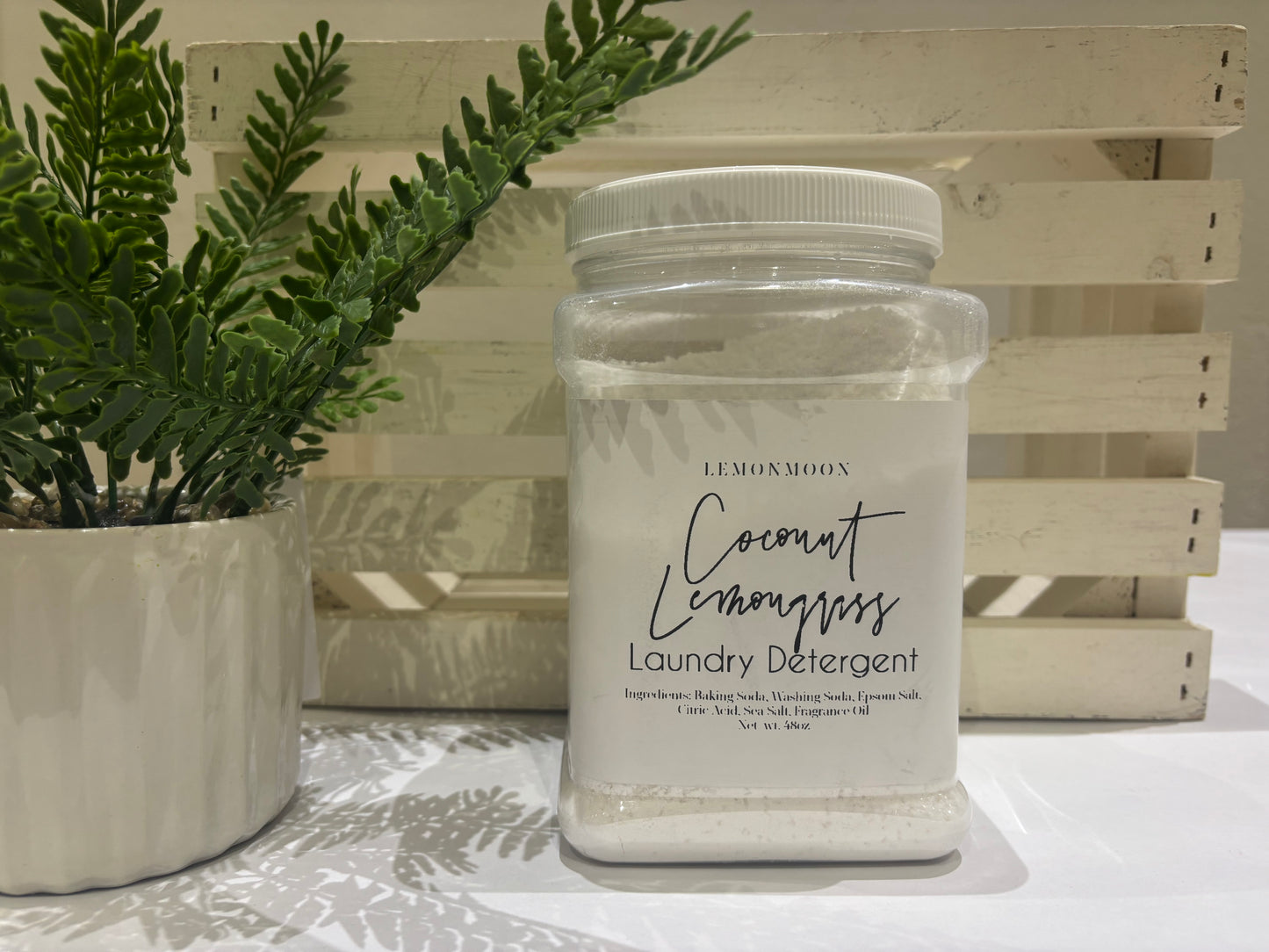 LemonMoon PureHaven Laundry Detergent – 48oz (84 Loads) | Natural, Powerful & Eco-Friendly