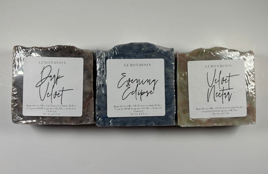 Midnight Velvet Handmade Soap Trio