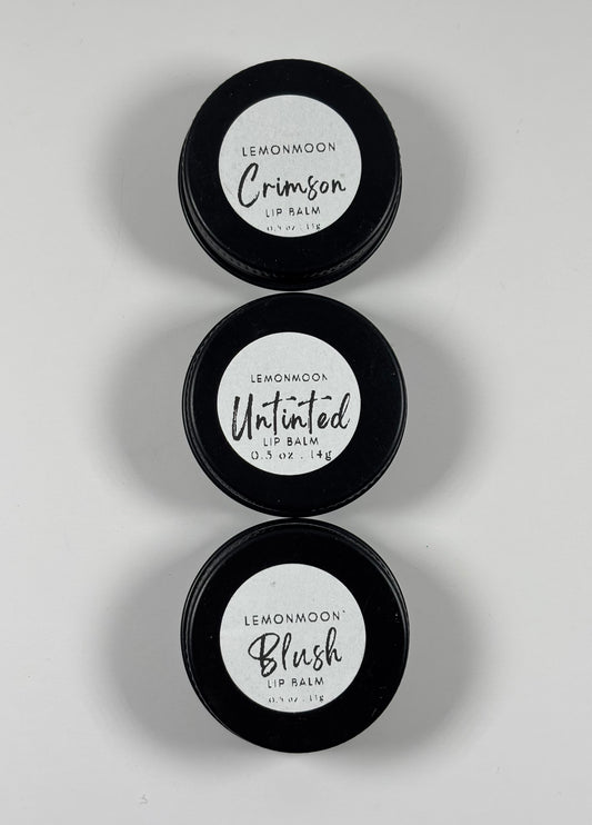 💋 Midnight Velvet Lip Balm Trio: 3 Lip Balms