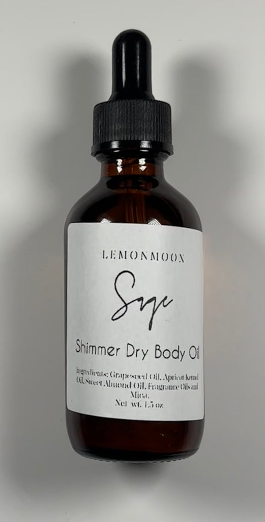 Sage Shimmer Dry Body Oil