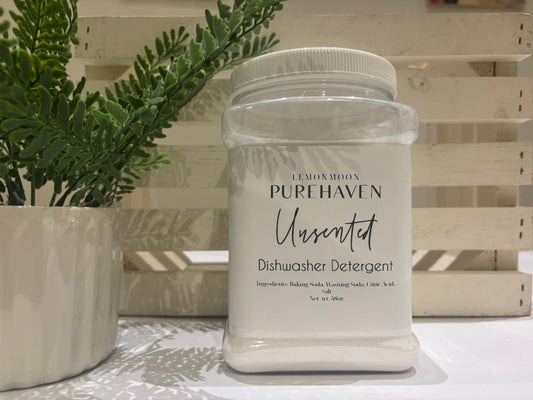 LemonMoon PureHaven Dishwasher Detergent – 48oz (84 Washes) | Powerful, Natural & Eco-Friendly