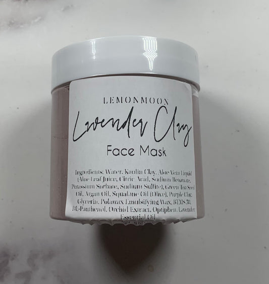 Lavender Clay Face Mask Small