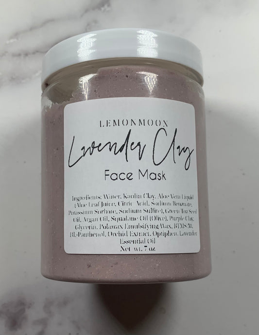 Lavender Clay Face Mask Large