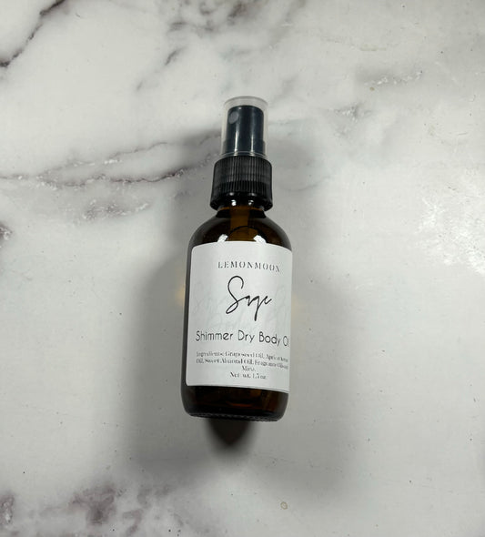 Sage Shimmer Dry Body Oil